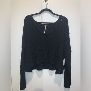 Free People Black Sweater